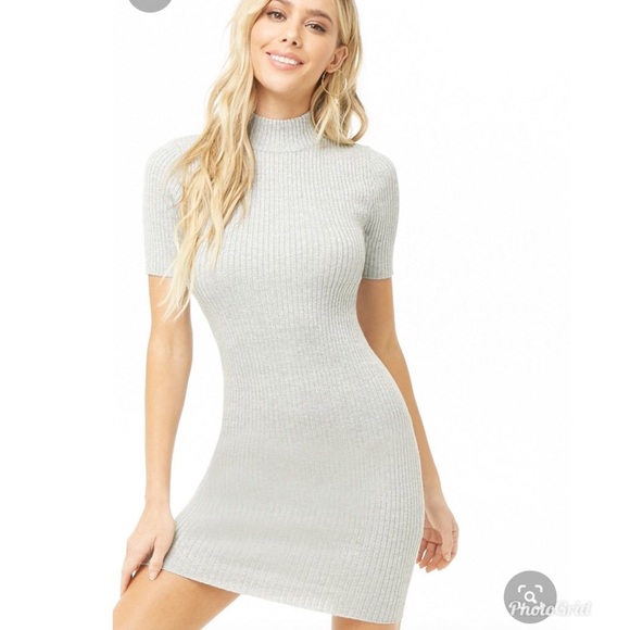 Metallic Ribbed Bodycon Dress- Forever21 - Picture 1 of 5